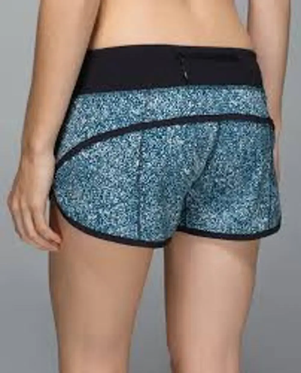 Lululemon Speed Shorts Pebble Print Alberta Lake Black Women's Size 4